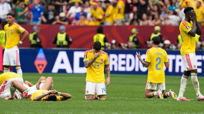 Colombia thua trên chấm luân lưu. Ảnh: Sky Sports.