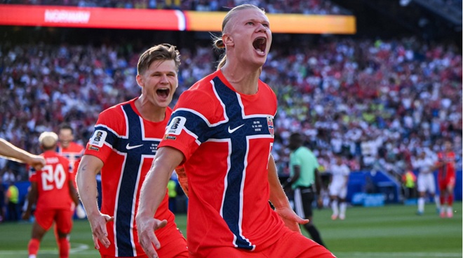 Haaland đang bùng nổ ở kỳ World Cup đầu tiên của mình. Ảnh: Imago.