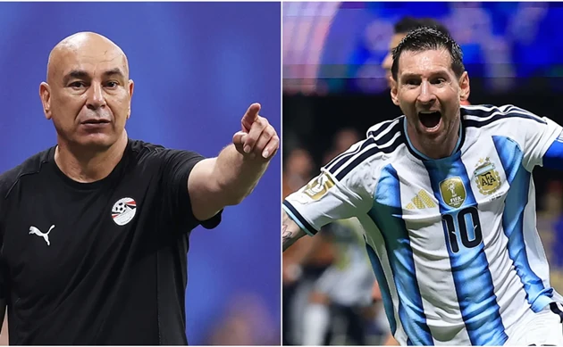 HLV Hassan đã có những tranh luận với Messi sau khi trận đấu kết thúc. Ảnh: Getty Images