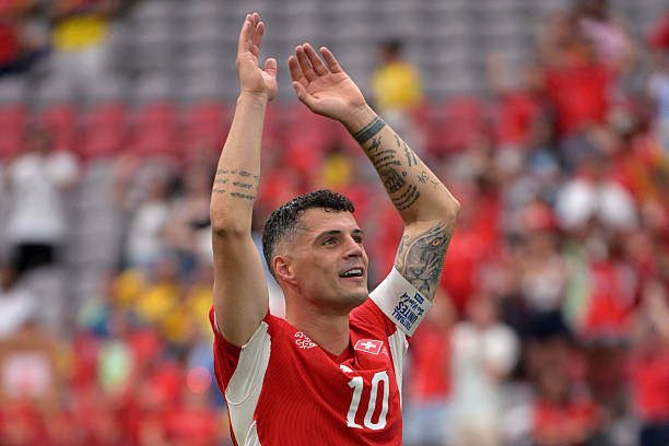 Granit Xhaka tự hào về các cầu thủ Thụy Sĩ. Ảnh: Getty Images
