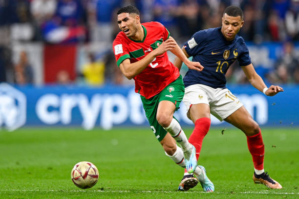 Morocco từng gục ngã trước Pháp tại World Cup 2022. Ảnh: Getty Images.