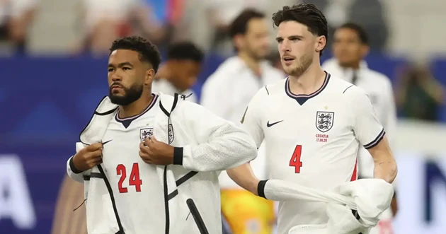 Reece James và Declan Rice chưa rõ khả năng ra sân ở trận đấu với Na Uy sắp tới. Ảnh: Getty Images