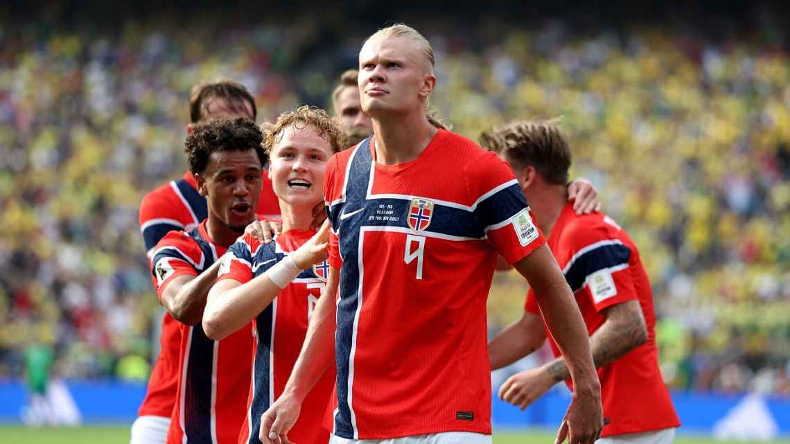 Haaland đang có phong độ bùng nổ ở World Cup 2026. Ảnh: Getty.