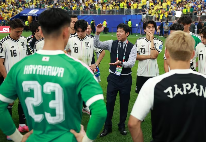 HLV Hajime Moriyasu chỉ dẫn dắt Nhật Bản đến hết Asian Cup 2027. Ảnh: FIFA.com.