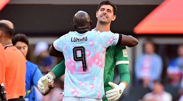 ĐT Bỉ với Courtois và Lukaku đang từng bước tiến xa tại World Cup. (BBC)