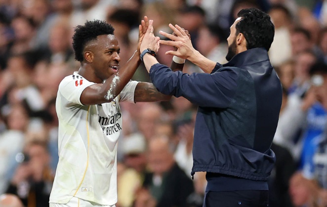 Arbeloa cũng đã để lại phần nào dấu ấn trong quãng thời gian ngắn dẫn dắt Real. Ảnh: Getty Images.