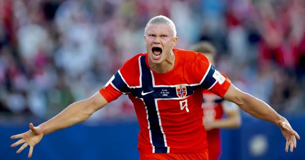 Haaland quá bùng nổ. Ảnh: Getty Images.