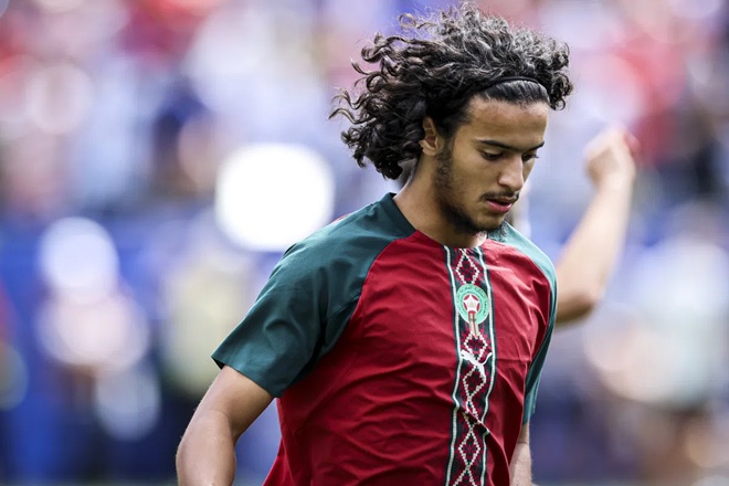 Bouaddi mới chuyển qua khoác áo Morocco trước World Cup. Ảnh: Pro Shots.