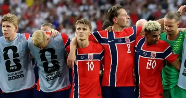 Odegaard và các đồng đội đã không thể vượt qua ĐT Anh ở tứ kết World Cup 2026. Ảnh: Getty Images