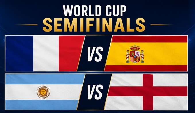 4 đội vào bán kết World Cup 2026 đã lộ diện. Ảnh: Fox.