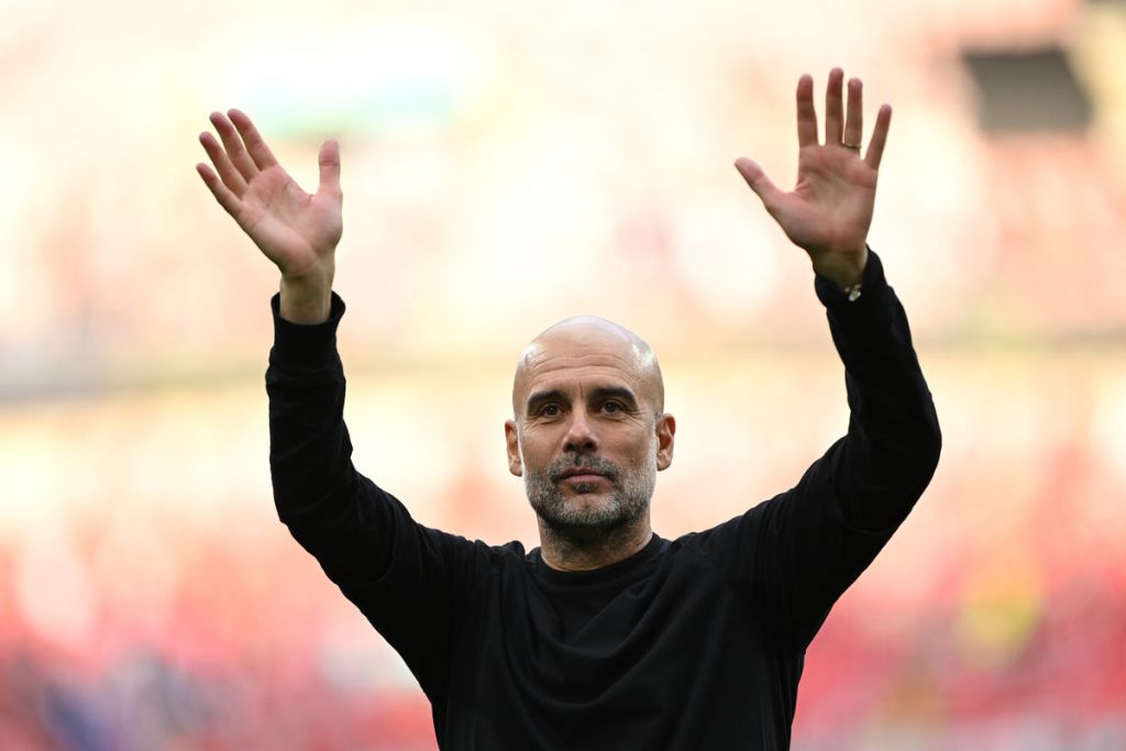 Pep được coi là ứng viên cho ghế nóng tuyển Ý. Ảnh: Getty Images.