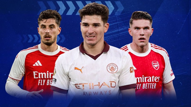 Ảnh bài viết Thống kê vượt trội của Julian Alvarez so với dàn sao Arsenal