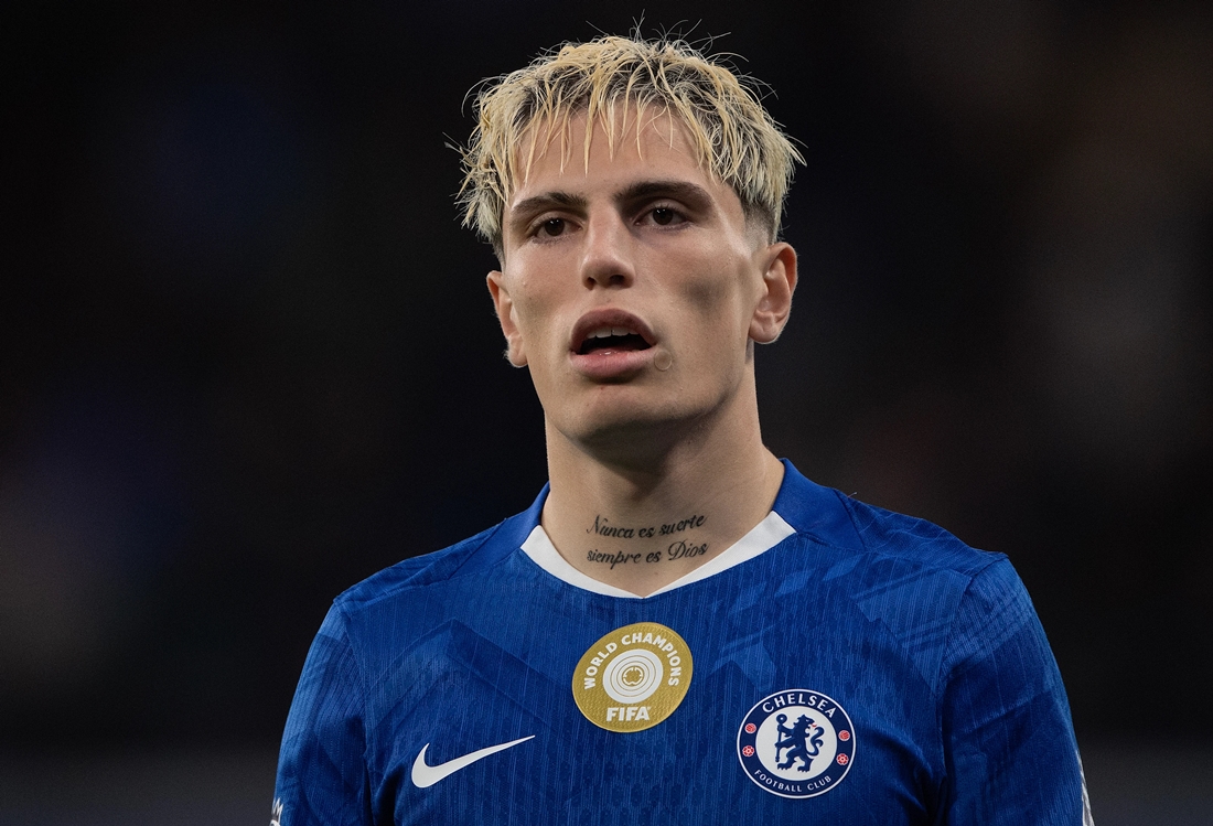 Alejandro Garnacho nhiều khả năng sẽ chia tay Chelsea hè này. Ảnh: Chelsea FC.