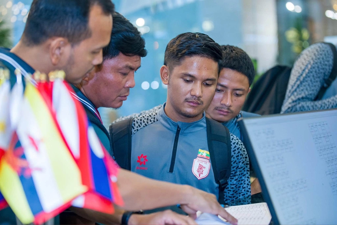 Ảnh bài viết Tuyển Myanmar đổ bộ Thái Nguyên, sẵn sàng đại chiến ĐT Việt Nam