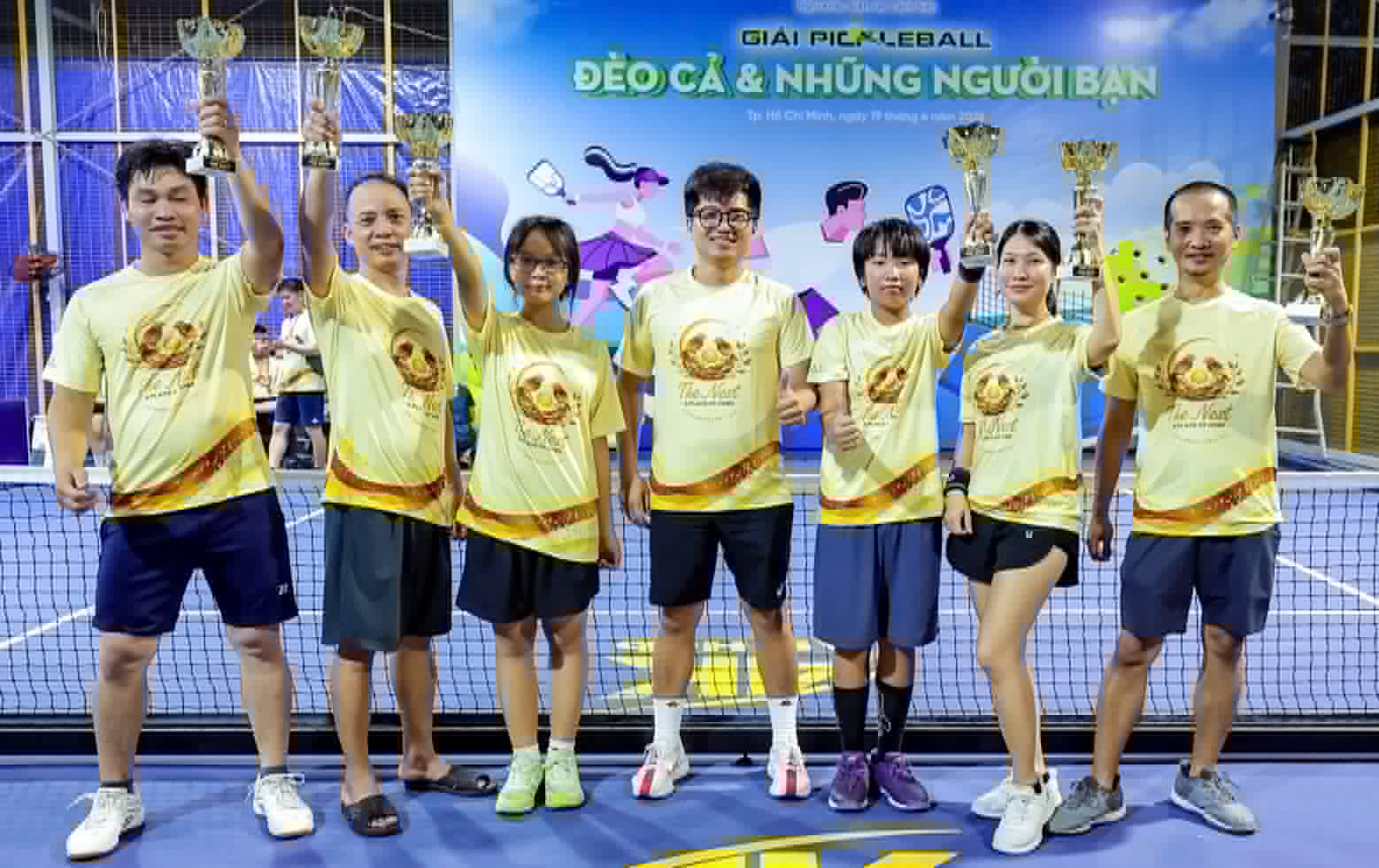 Trọng tài Hữu Phúc tạo nhiều sân chơi Pickleball cho cộng đồng. Ảnh: NVCC.