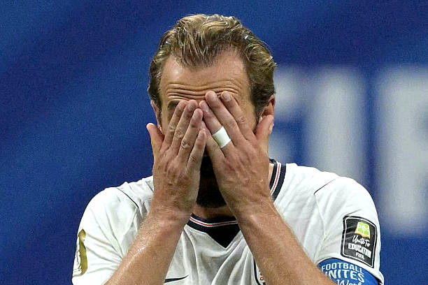 Harry Kane khó lòng dành danh hiệu với tuyển Anh. Ảnh: Getty Images