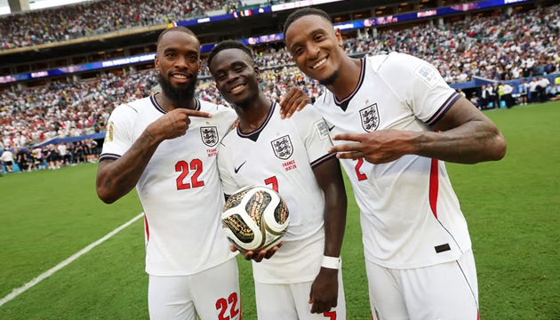 Bukayo Saka vừa tỏa sáng trước đội tuyển Pháp. (Ảnh: Getty Images)