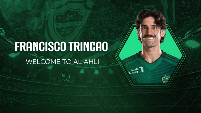 Francisco Trincao đã cập bến Al Ahli. Ảnh: Al Ahli.