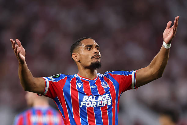 Maxence Lacroix gây ấn tượng trong màu áo Crystal Palace. Ảnh: Getty Images