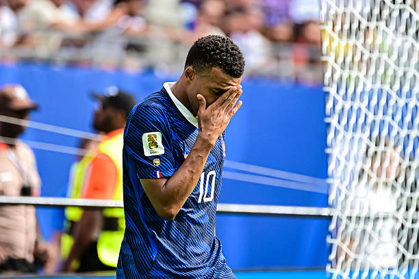 Tuyển Pháp gây thất vọng trong hiệp một trận tranh hạng ba World Cup 2026. Ảnh: Getty Images