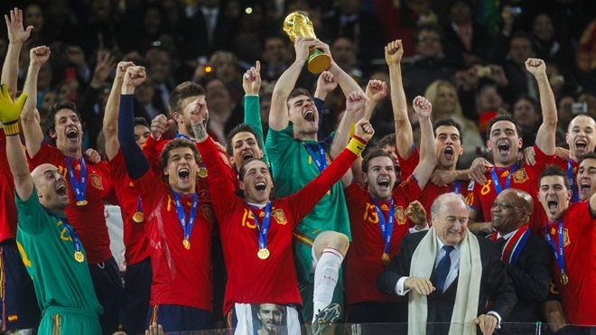 Tây Ban Nha vô địch ngay lần đầu tiên đá chung kết World Cup. Ảnh: Marca.