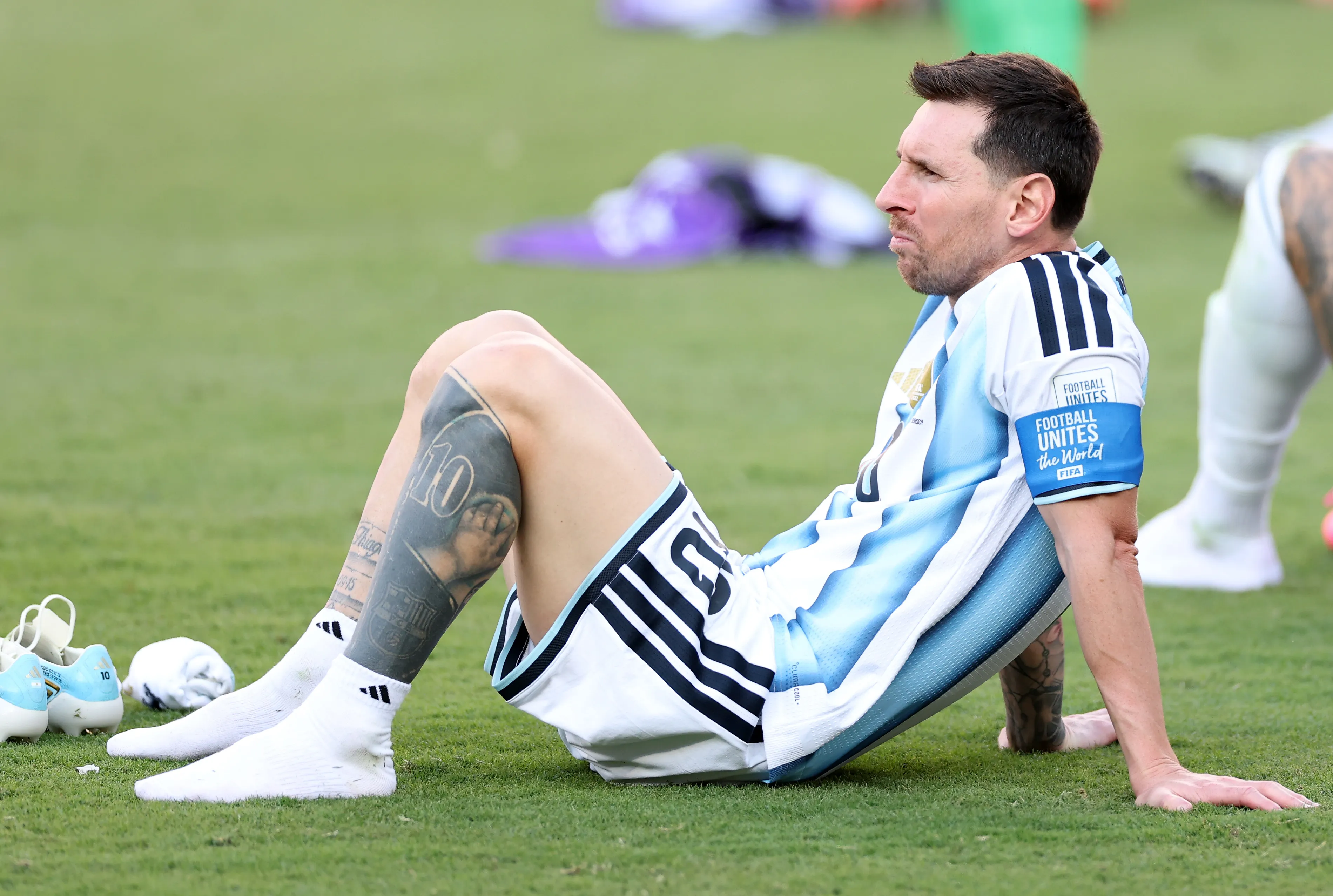 Argentina chiến đấu cùng niềm tin tuyệt đối dành cho Messi. Ảnh: Getty Images.