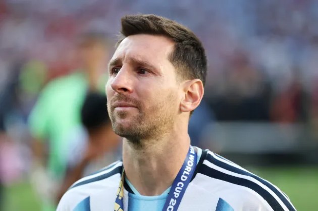Messi buồn bã sau thất bại trước TBN ở chung kết World Cup 2026. Ảnh: Getty.