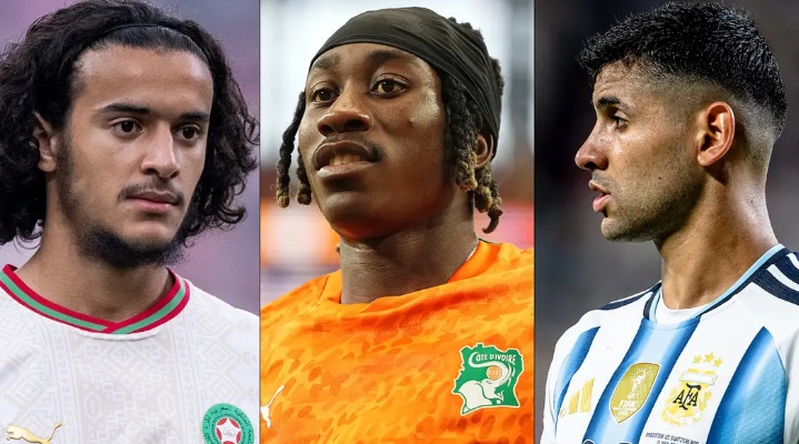 Diomande, Romero và Ayyoub Bouaddi đều đang đứng trước những đồn đoán về tương lai sau kỳ World Cup 2026. Ảnh: Getty Images.