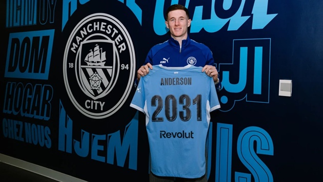 Ảnh bài viết Man City chính thức công bố thương vụ Elliot Anderson