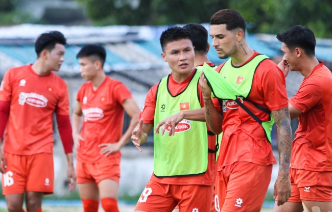 Tuyển Việt Nam sẵn sàng đấu Timor Leste. Ảnh: VFF.