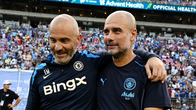 Maresca tuyên bố không sao chép Pep Guardiola. (Ảnh: Sky Sports)