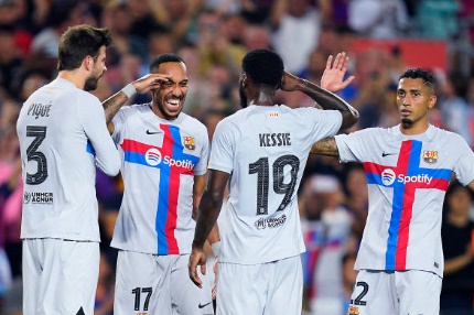 Aubameyang để lại dấu ấn rõ nét tại Barca dù chỉ gắn bó với CLB khoảng 6 tháng. Ảnh: Getty Images.