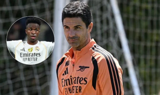 Ảnh bài viết Thay đổi triết lý, Arteta muốn Arsenal bạo chi vì Vinicius