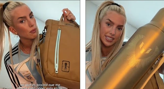 Messi đã tặng các đồng đội những món quà chất lượng. Ảnh: TikTok.