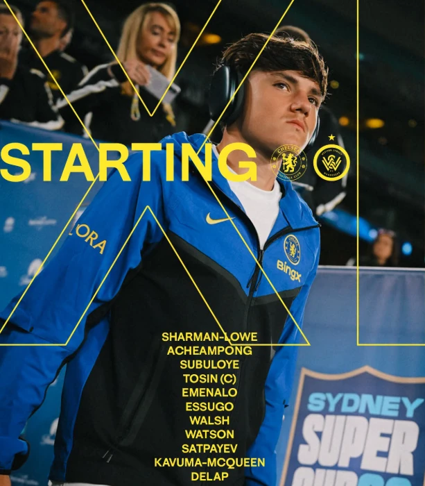 Đội hình ra sân của Chelsea. Ảnh: Fanpage CLB Chelsea.