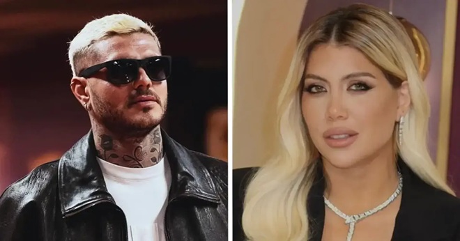 Icardi và Nara vướng nhiều ồn ào sau ly hôn. Ảnh: Getty.