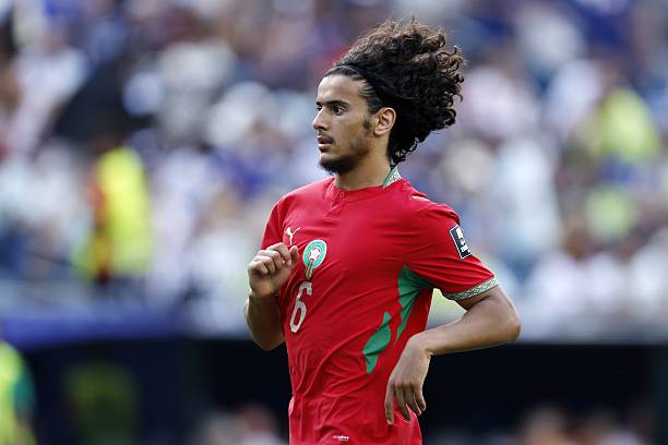 Ayyoub Bouaddi c&oacute; thể l&agrave; mảnh gh&eacute;p ph&ugrave; hợp với Manchester City. Ảnh: Getty Images