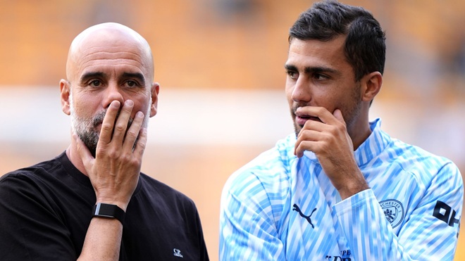 Rodri có thể rời Man City cùng mùa hè với Pep. Ảnh: Sky Sports.