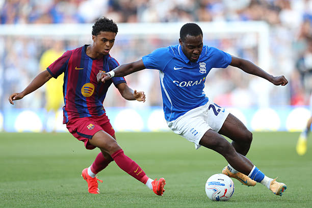 Birmingham bất ngờ đánh bại Barcelona ở trận giao hữu mới đây. Ảnh: Getty Images
