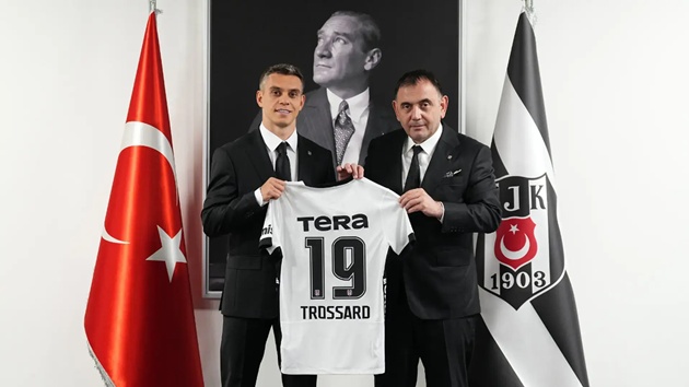 Trossard đã rời Arsenal. Ảnh: Besiktas.
