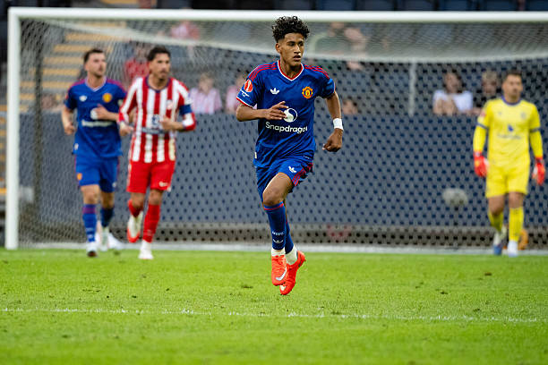 JJ Gabriel c&oacute; trận đấu đầu ti&ecirc;n cho đội một Man Utd. Ảnh: Getty Images. 