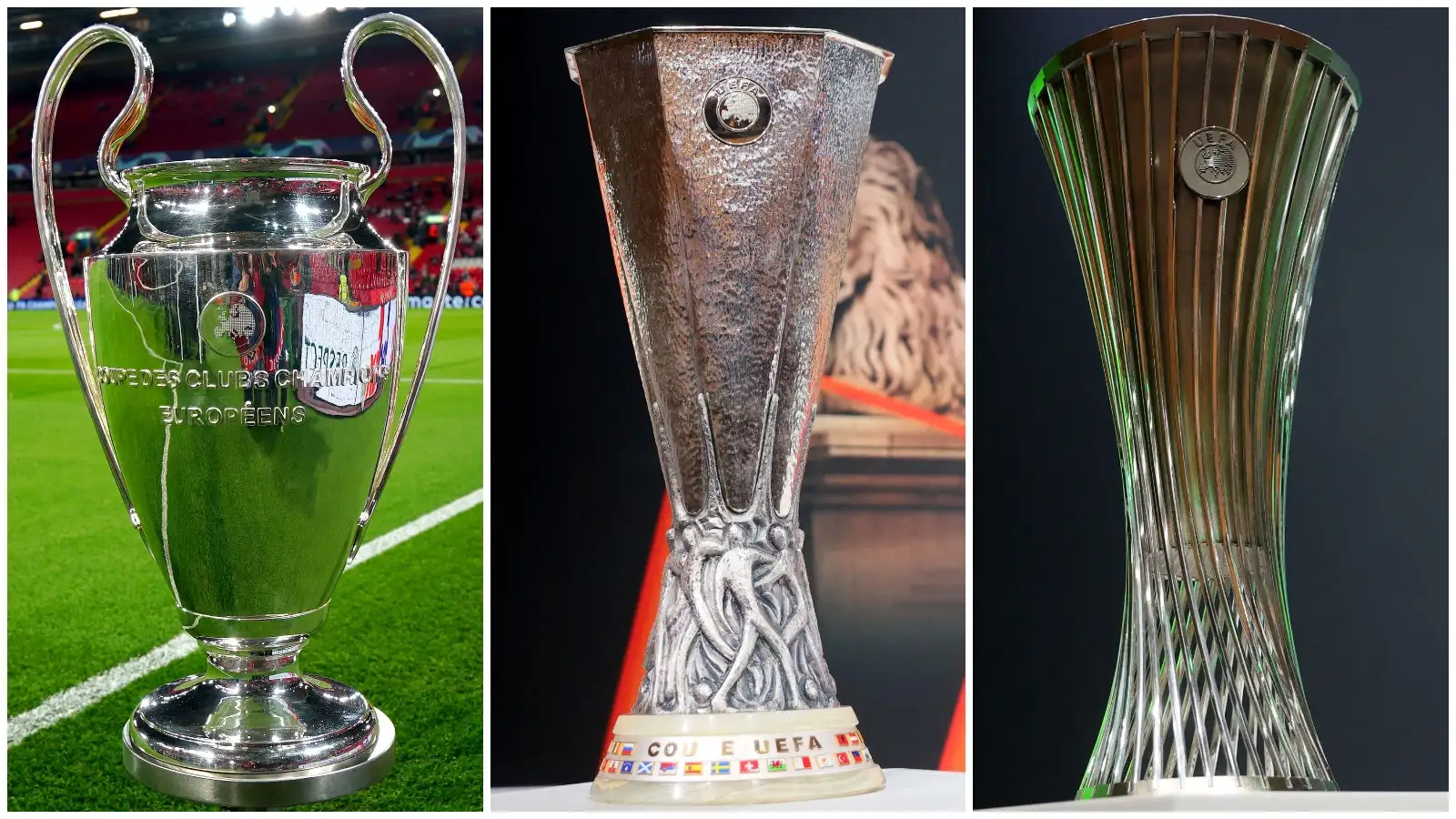Ba đấu trường châu Âu đều ảnh hưởng hệ số UEFA. Ảnh: football365.
