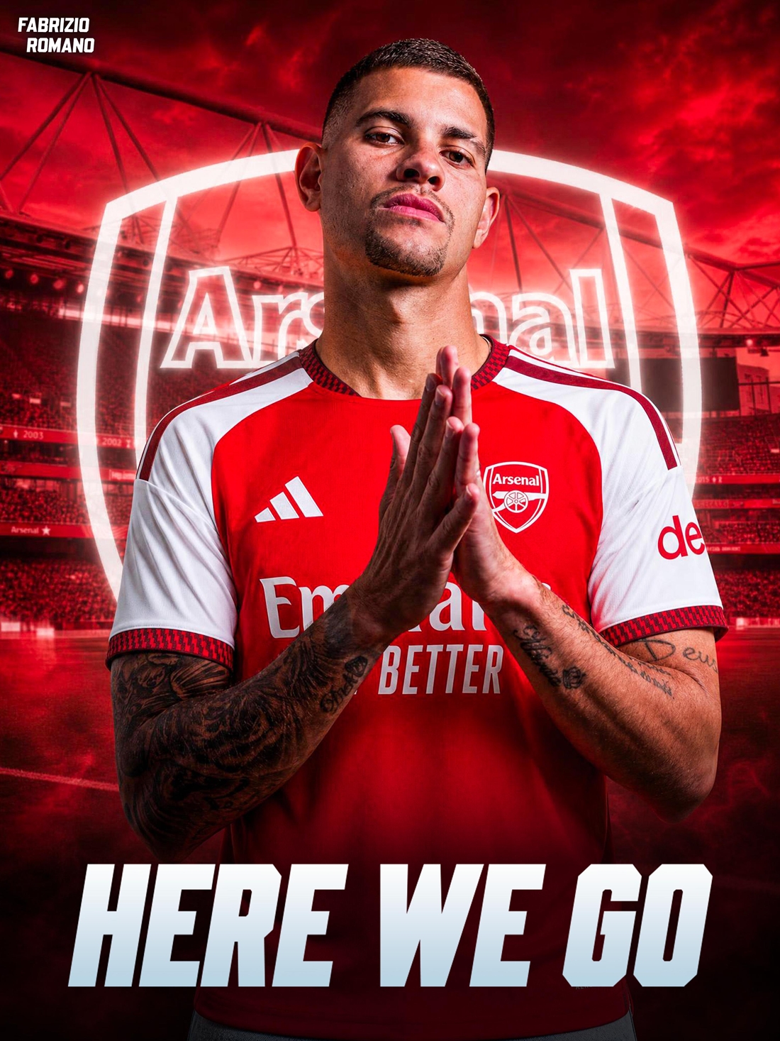 Arsenal và Newcastle United đã đạt thỏa thuận cho Bruno Guimaraes. Ảnh: X.com/Fabrizio Romano.