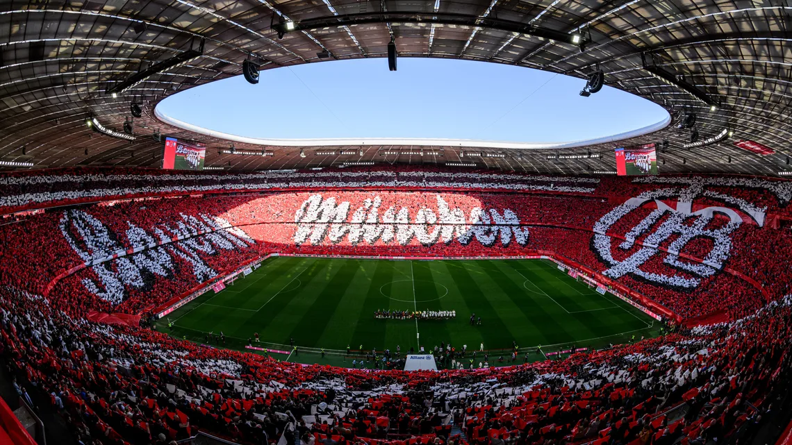 Tifo được bố trí chính xác trước ngày trận đấu. Ảnh: Getty Images.