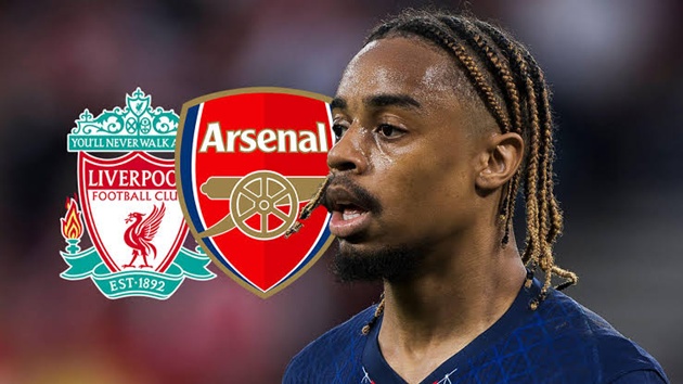 Arsenal và Liverpool muốn có Barcola. (Ảnh: Football365)