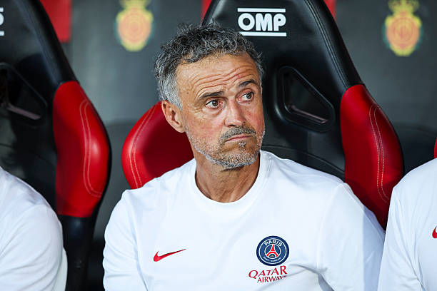 Luis Enrique thiếu nhiều trụ cột ở trận đấu giữa PSG và Manchester United. Ảnh: Getty Images