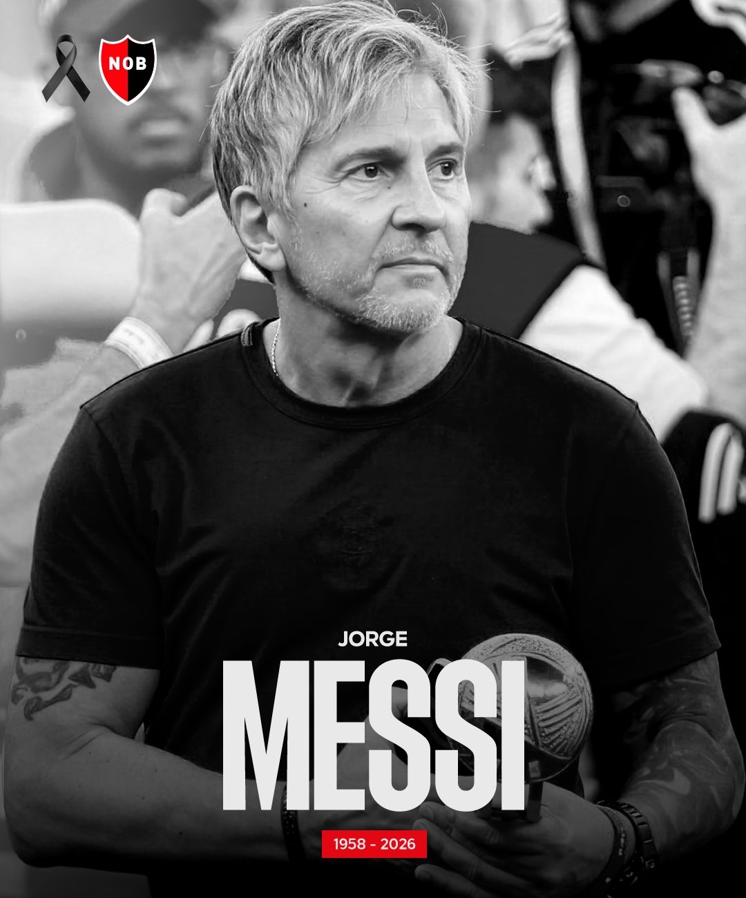 Cha Lionel Messi, &ocirc;ng Jorge Messi qua đời. Ảnh: Newell&rsquo;s Old Boys FC.