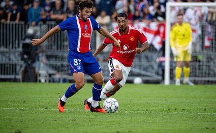 Tân binh Tielemans cũng đã có ít phút ''thử lửa'' trước PSG. Ảnh: Getty.