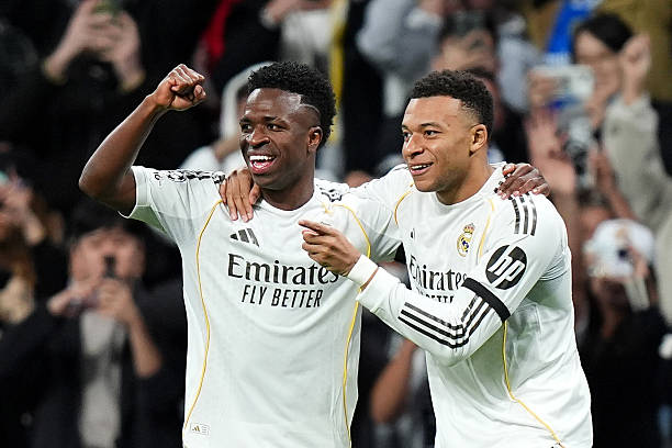Vinicius và Mbappe vẫn sẽ là hai hạt nhân trên hàng công của Real Madrid. Ảnh: Getty Images.