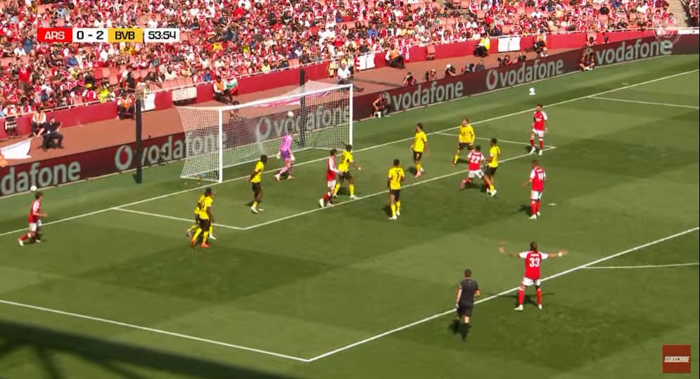 Arsenal ghi bàn đầu tiên ở phút 54. Ảnh: Arsenal.
